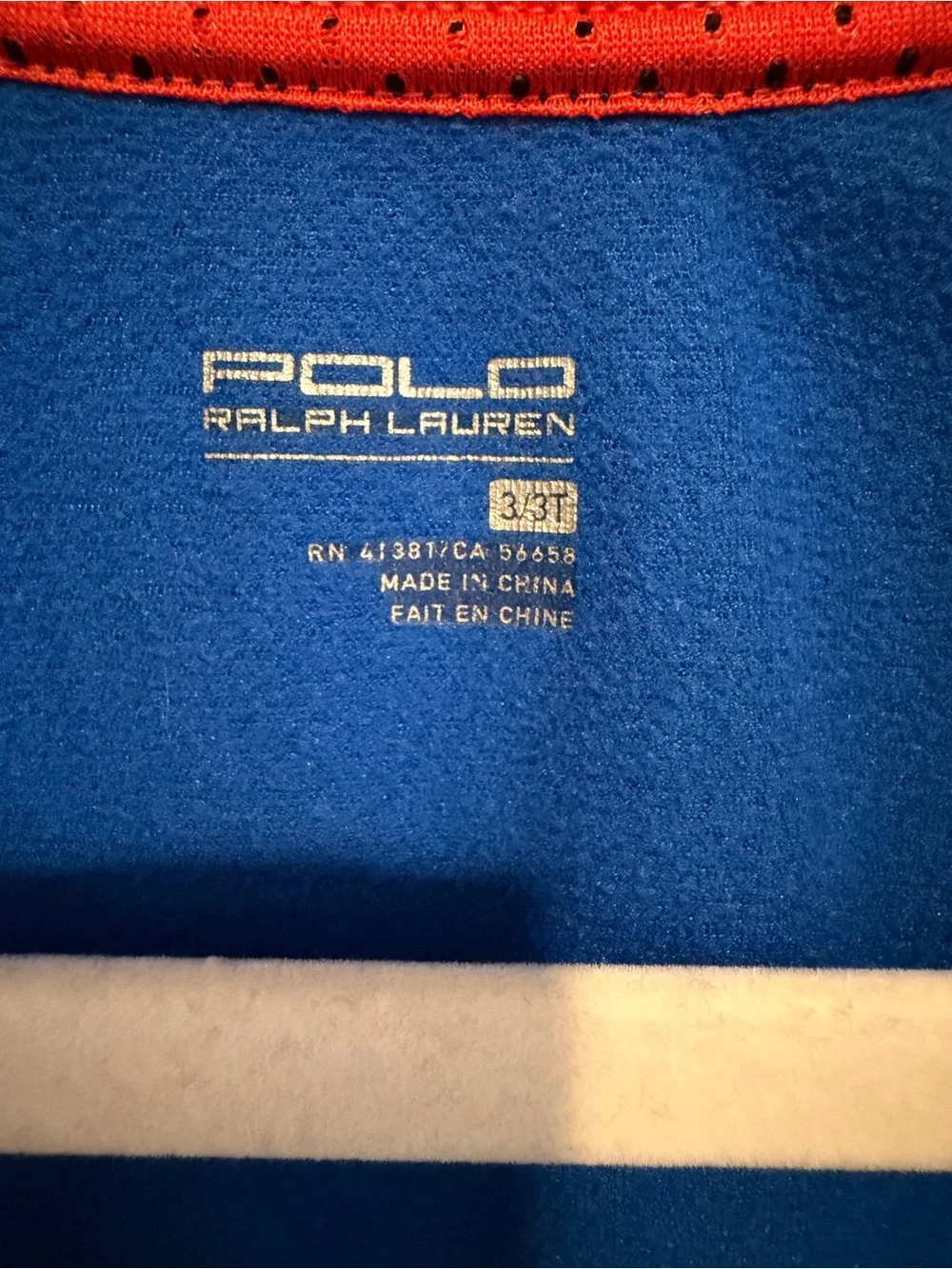 Polo Ralph Lauren Boys Blue Track Jacket Full Zip Pony Logo 3T